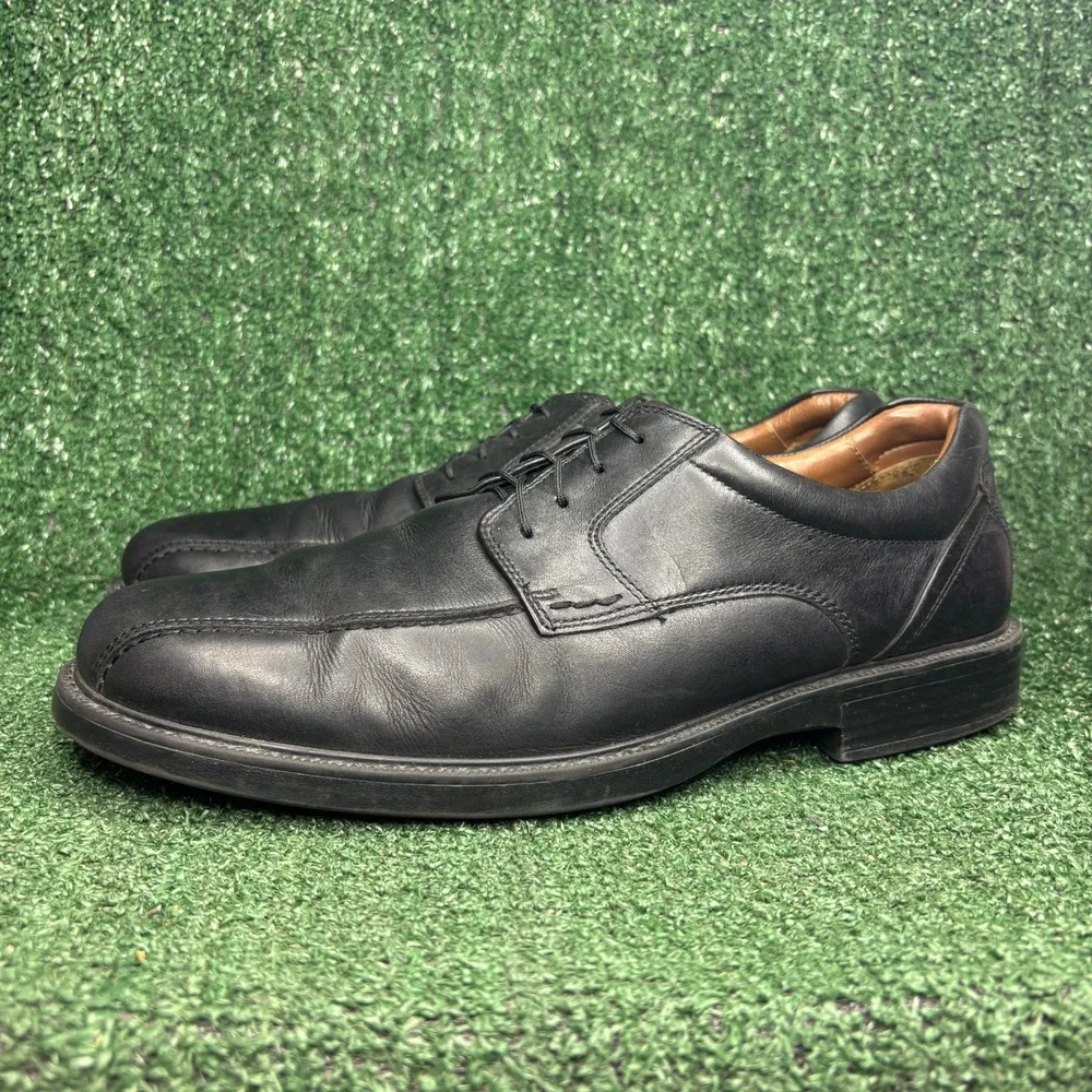 Johnston Murphy XC4 Waterproof Leather Bicycle Toe Lace Up Oxford Black Mens 11M